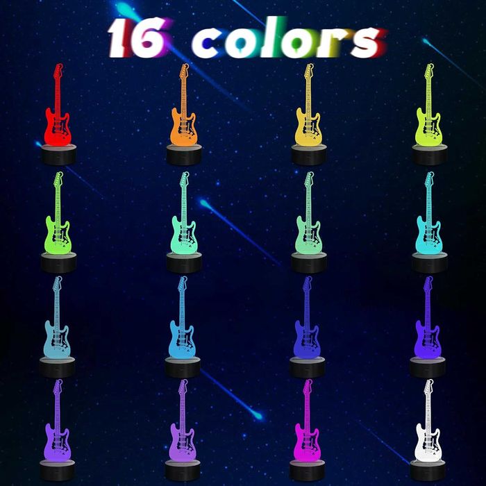 3D LED лампа за оптични илюзии с дистанционно управление и таймер