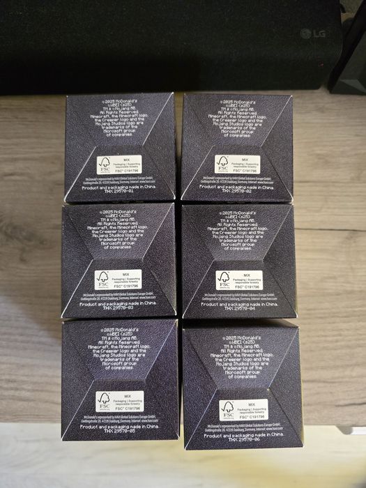 Colecție Completa Mc Donald's Minecraft+Hamburglar +Birdie+Grimace+Fry