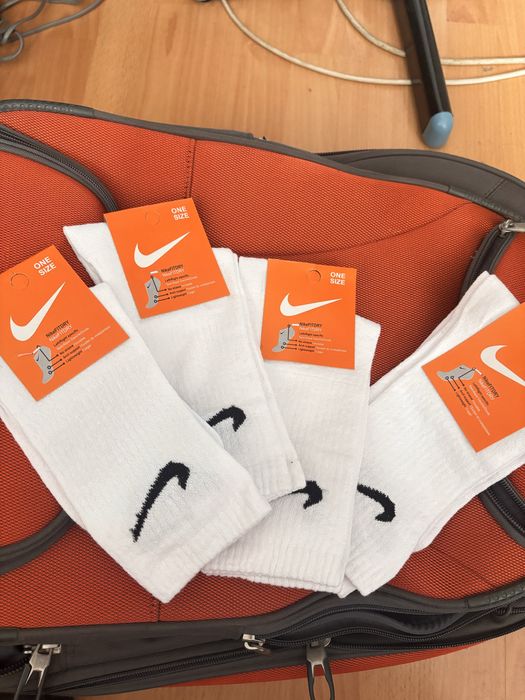 Sosete nike alb lung