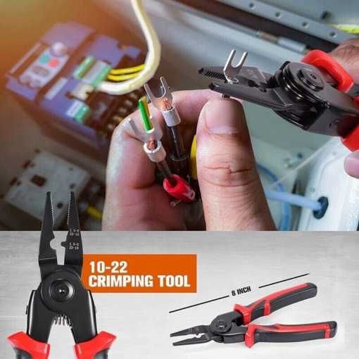 НЕМСКИ Комплект Клещи И Ножици 5 В 1 MultifunctionalPilers + ЛЕД ФЕНЕР