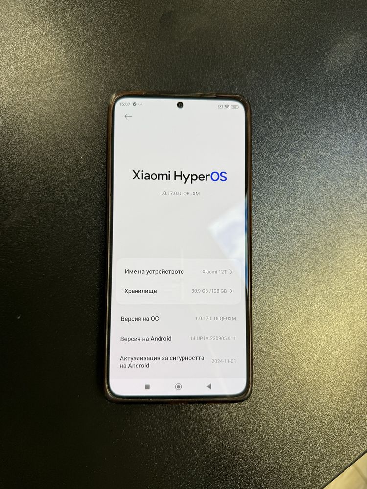 Xiaomi 12T 8+4 Ram Черен
