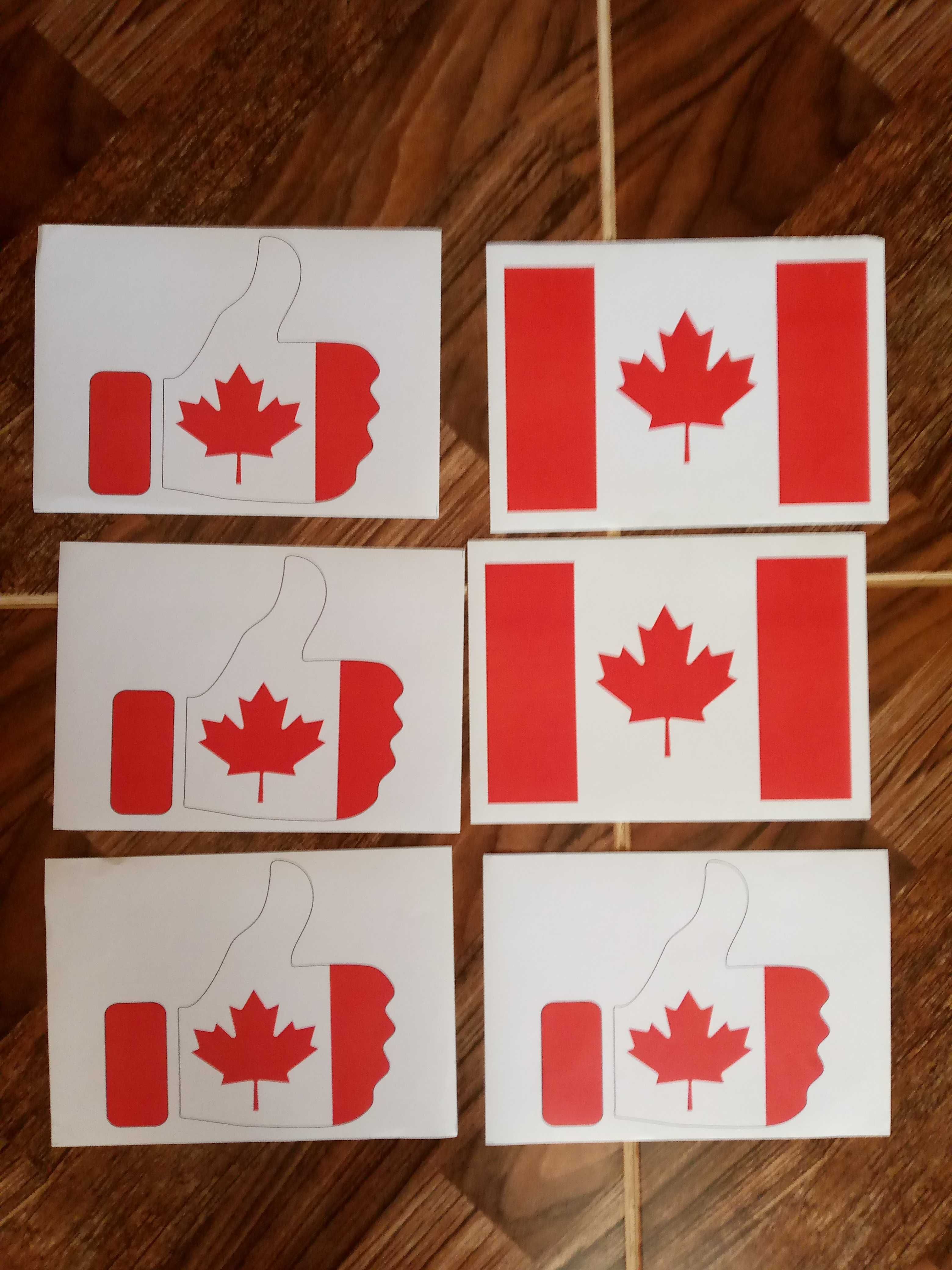 Наклейки с канадской символикой(см фото) Цена 10 тыс за все