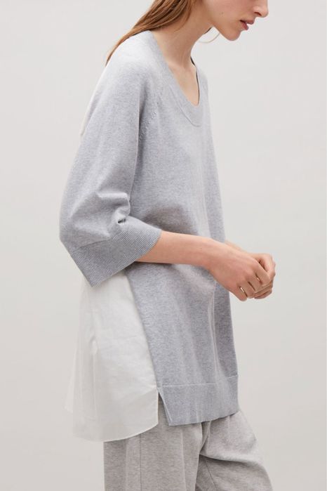 COS блуза с 3/4 ръкав в два цвята