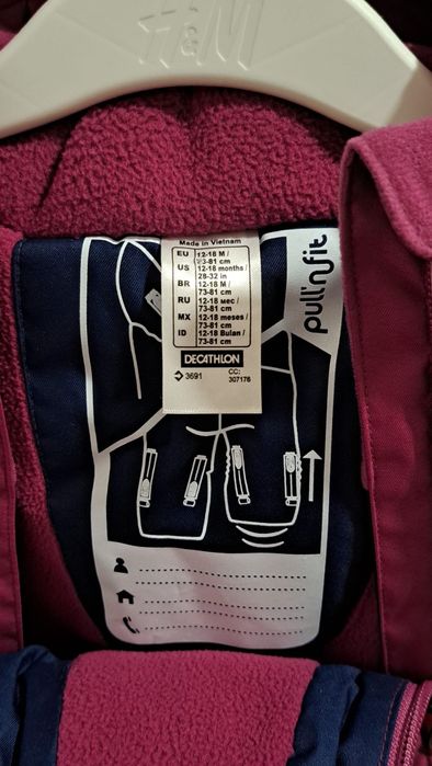 Combinezon iarna ski Decathlon 73 cm 81 cm