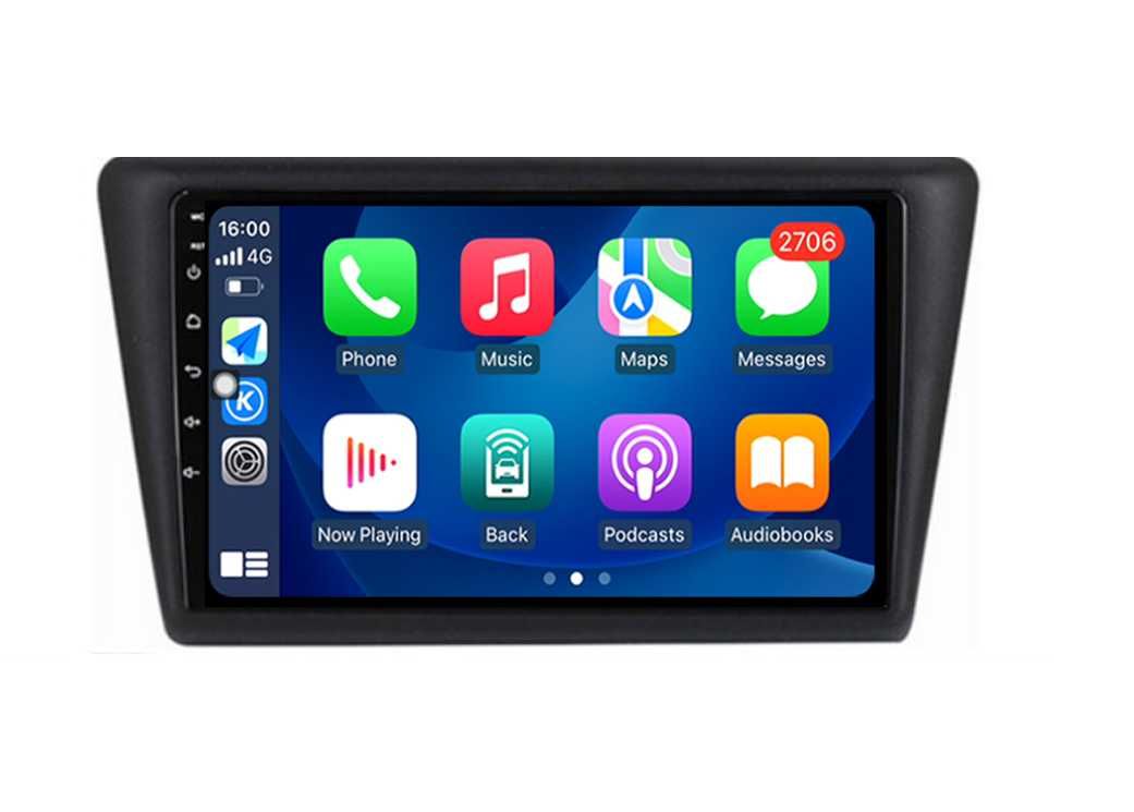 Navigatie GPS Android Dedicata Skoda Rapid Seat Toledo - CarPlay QLed