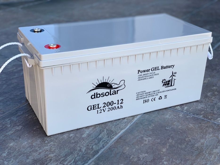 Baterie ACUMULATOR GEL 200Ah AGM panou SOLAR tractiune deepcycle UPS