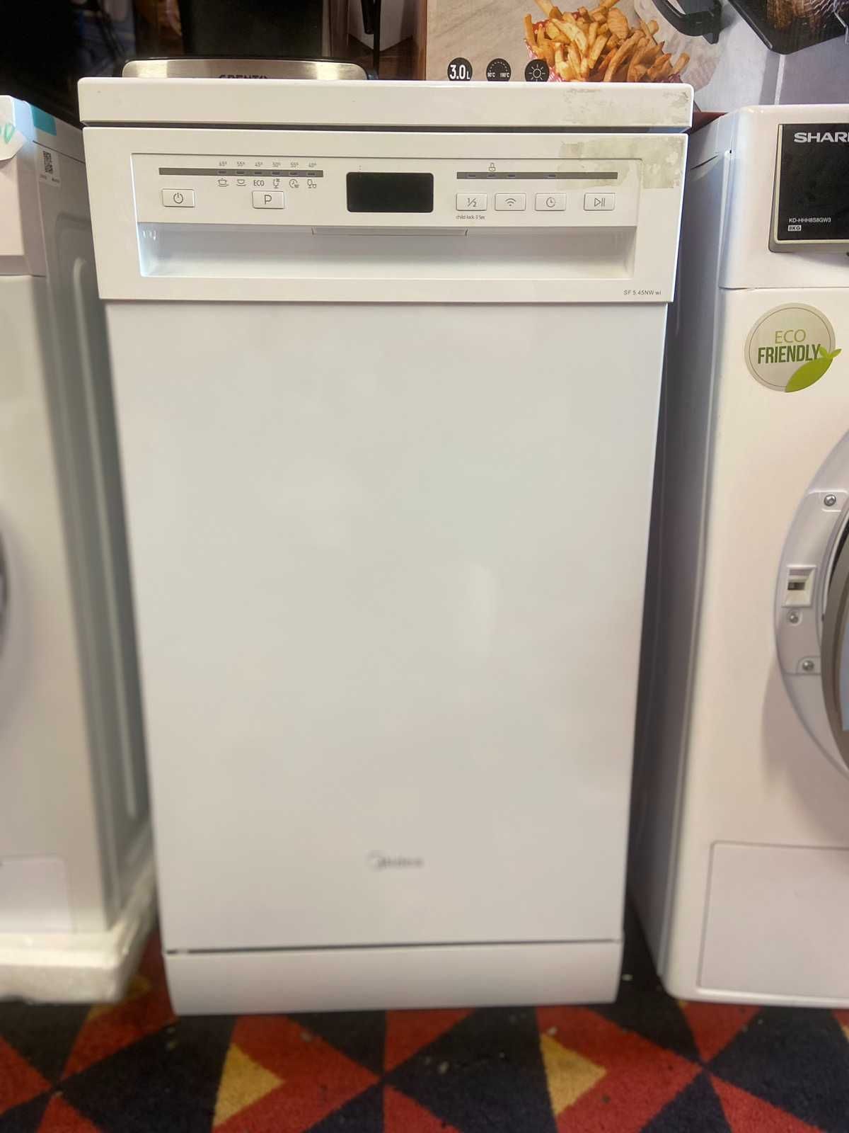 Съдомиялна Midea SF 5.45NW wi Dishwasher 45 cm Dishwasher with WiFi .