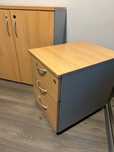rollbox 3 sertare dulap cu roti birou pal Mobexpert 2 bucati + comoda