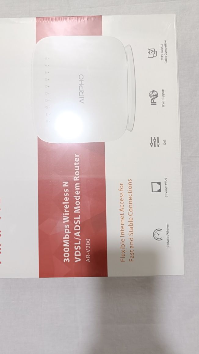 Yangi AIRPHO 300Mbps VDSL/ADSL Modem Router | Qandoqdan chiqmagan