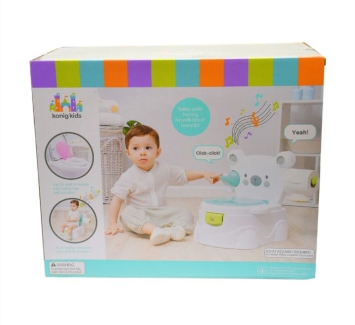 Olita muzicala toaleta cu scaun pentru copii, 3 in 1