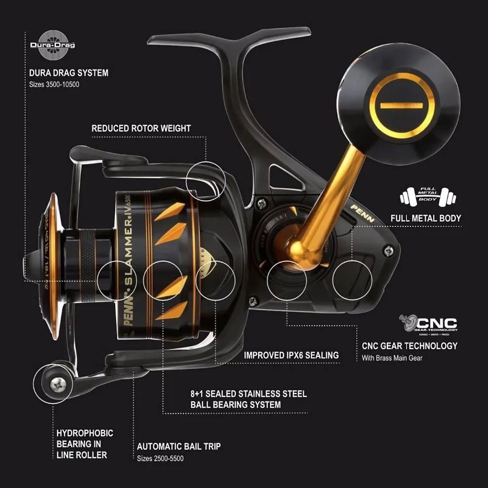 Рибарска Макара Penn Slammer IV Spinning Reel 6500