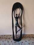 Sculptura in lemn decor perete 78 cm