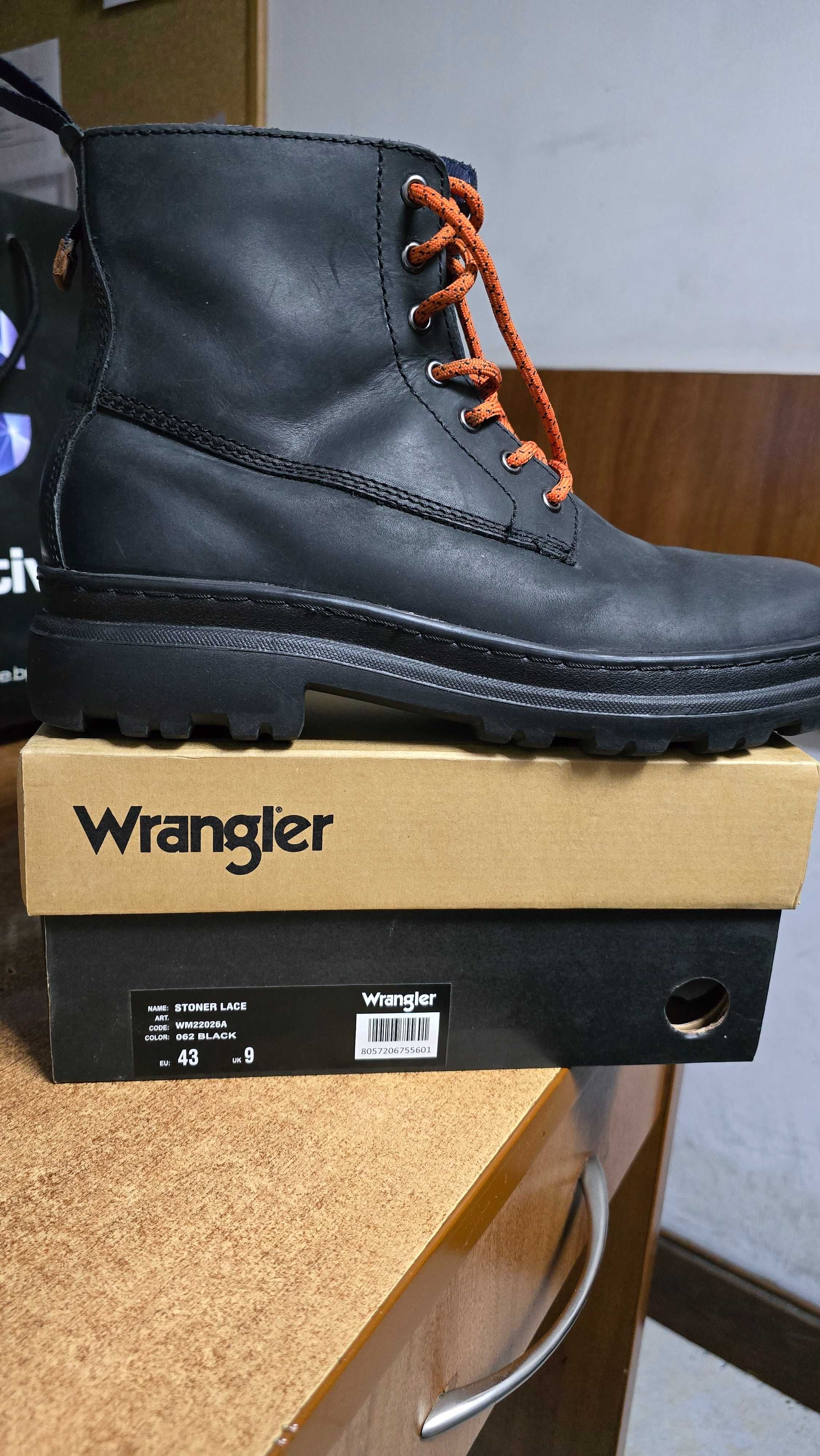 Мъжки боти естествена кожа Wrangler,Екста качество