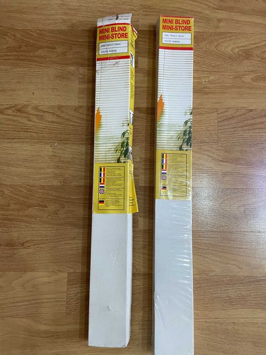 Doua Jaluzele PVC Orizontale Albe Noi  - 30 lei