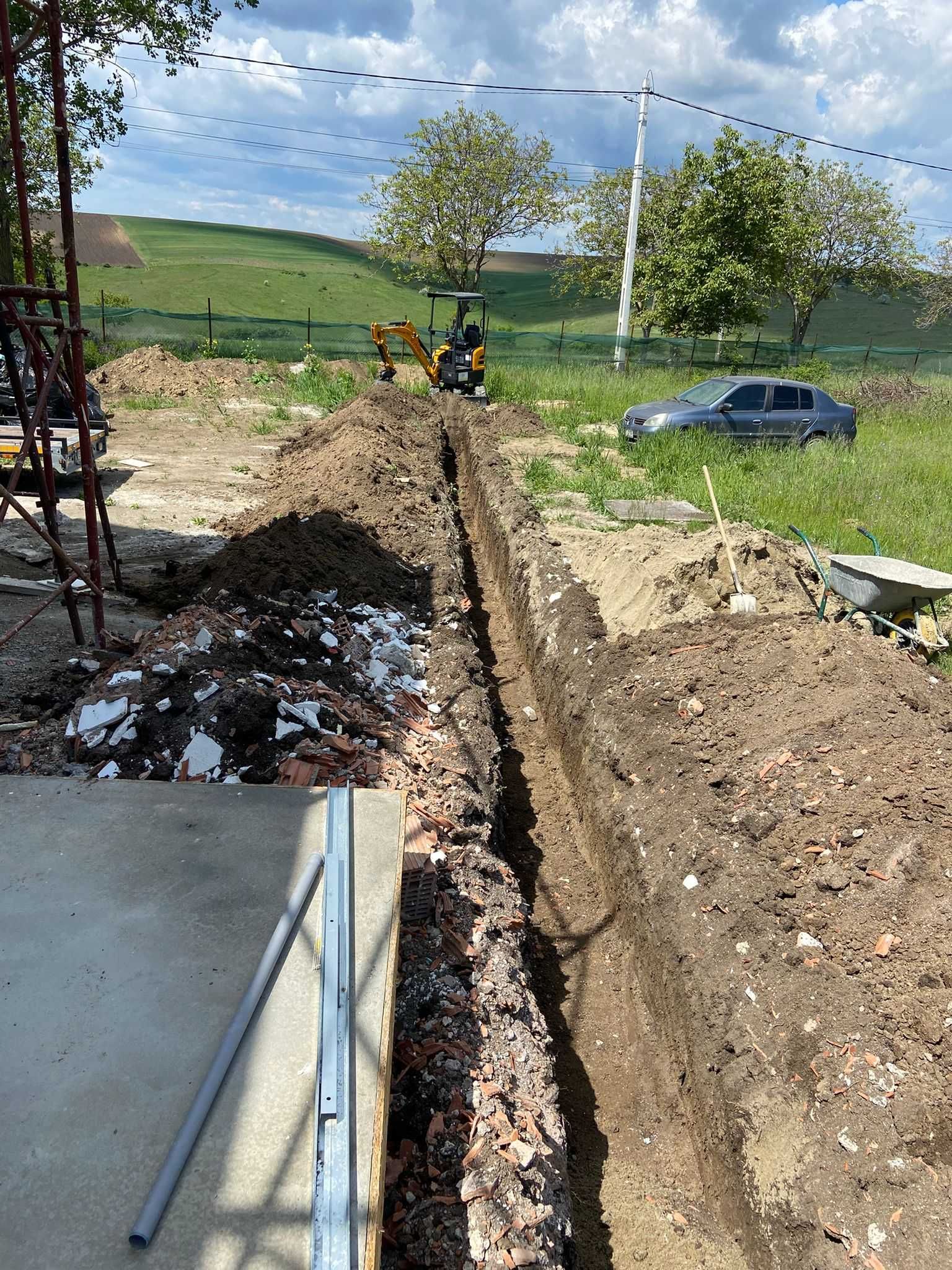 Ofer servicii de excavare 180 lei/h cu transport inclus