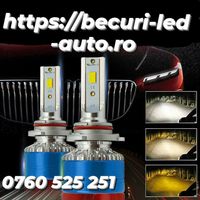 Kit Becuri Led H1,H3,H7,H10,H11,Hb3-9005 Cu Trei Nuanțe De Culori(galb