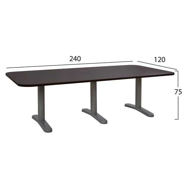 Професионален конферентен маса HM2047.12 в цвят венге 240х120х75см.