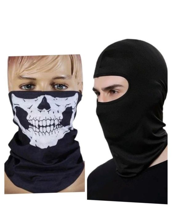 Masca schelet + Cagula Moto / mască moto subțire