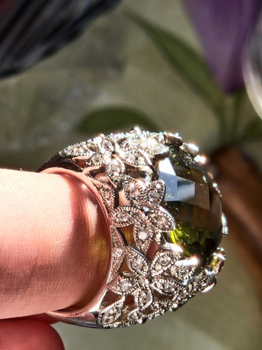 Inel vintage din argint 925, lucrat artistic