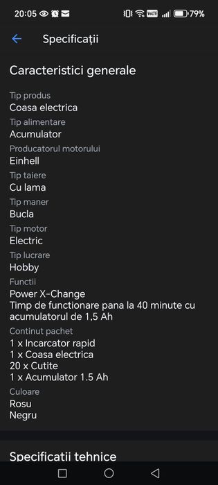 Trimmer de tuns gazon/iarba pe acumulator Einhell Power X-Change