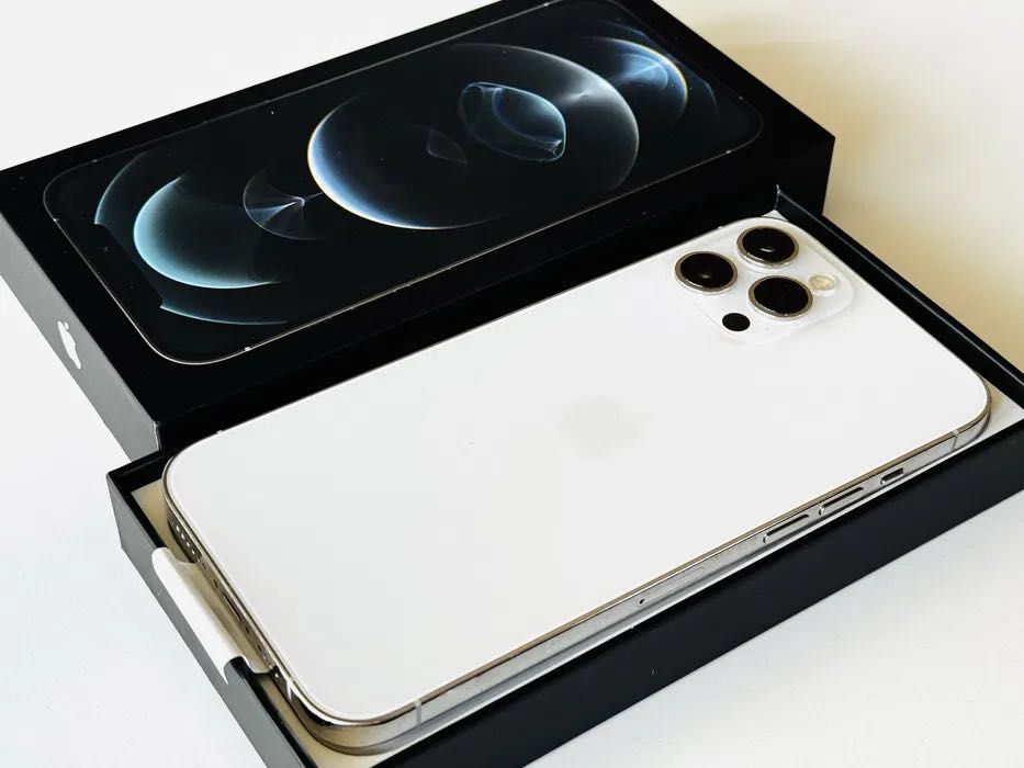 Iphone 12 Pro Max 128GB Silver 100% Батерия! Гаранция 6 месеца
