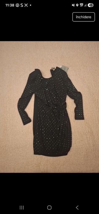 Rochie neagra cu tinte Liu Jo