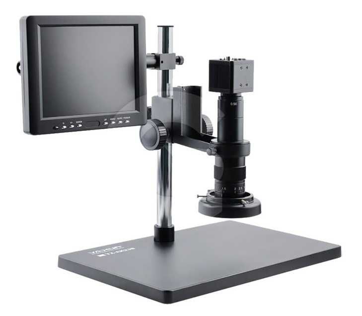 Микроскоп YAXUN AK23B увеличения от 0.7x до 4.5x.