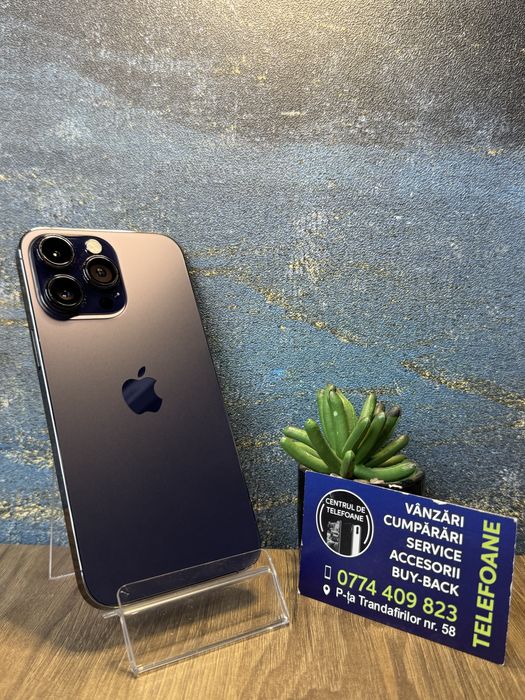 Iphone 14 pro max/256gb/2Ani Garantie Centrul de Telefoane/rate