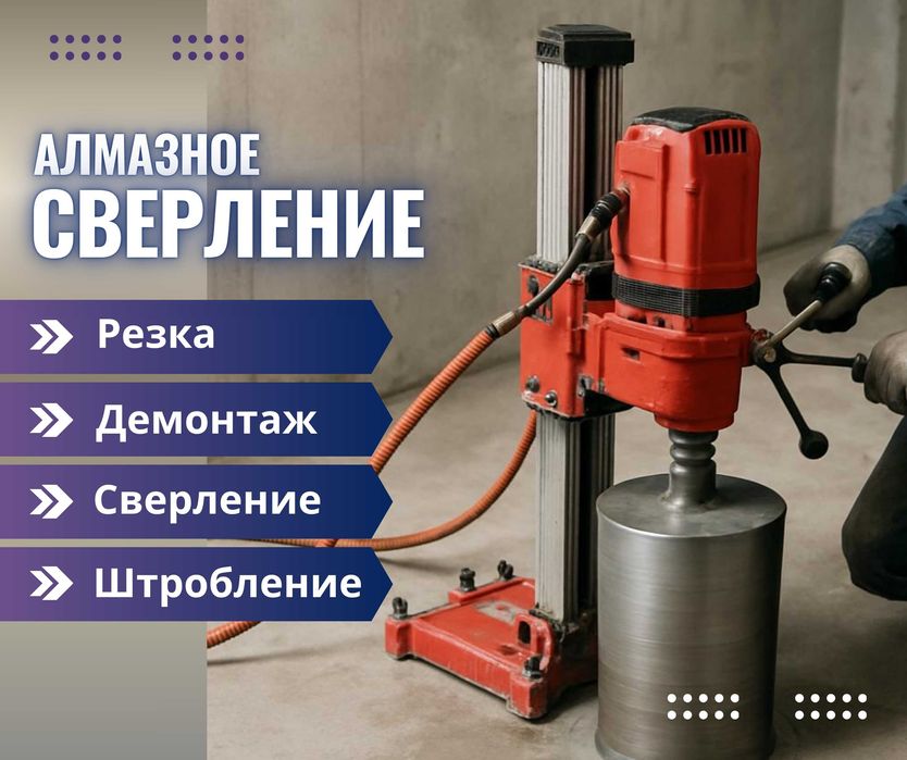 Алмазное Сверление Алмазное Бурение Отверстие Штробление Стена Тесу