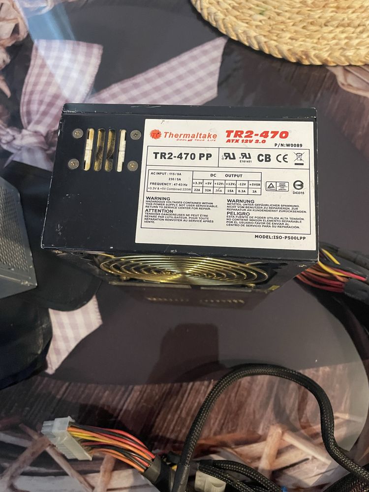 Sursă PC Thermaltake TR2-470 PP – 470W, testată – 50 lei