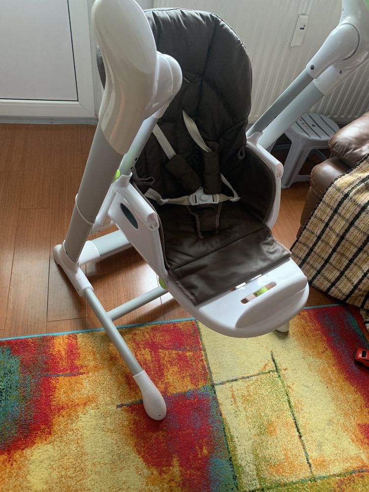 Scaun balansoar electric copii pali Papy Rock swinging high chair