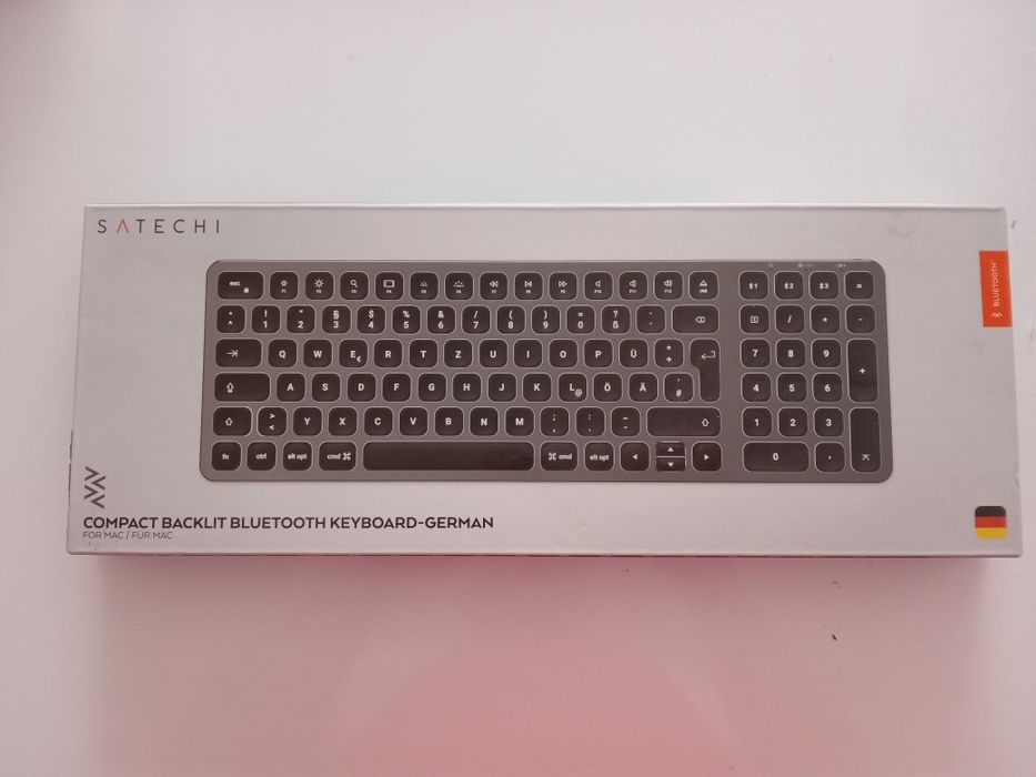 Satechi Compact Backlit Bluetooth Keyboard for Mac - DE - Space Grey