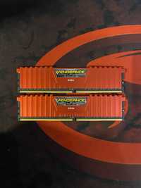 RAM памет Corsair Vengeance 2x4GB Kit - Red 2400Mhz