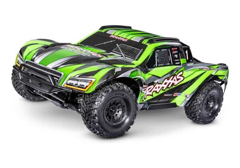 Traxxas MaxxSlash рц количка с дистанционно башинг и скоци офроуд 1/8