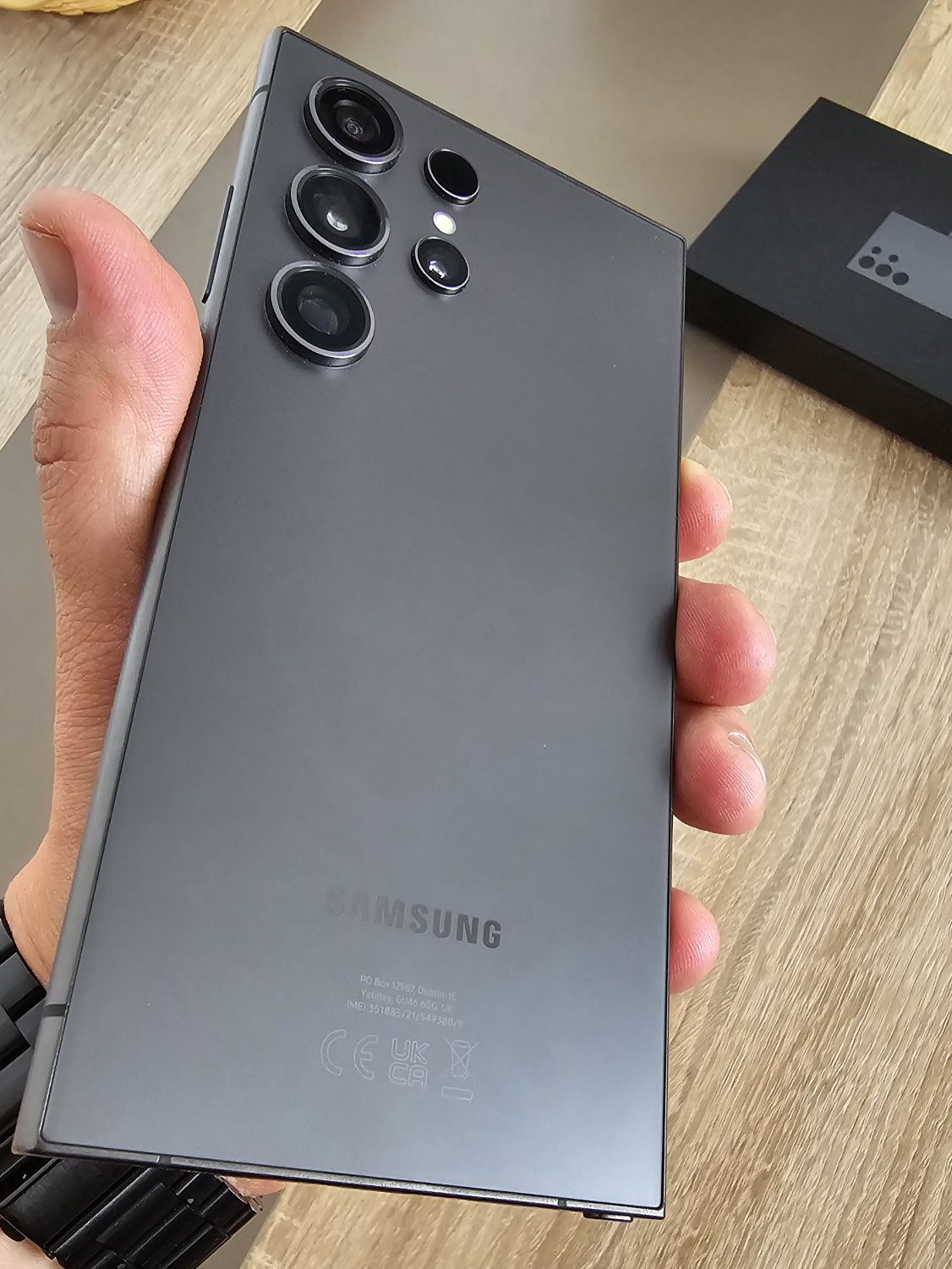 Samsung S24 Ultra Titanium Black 12 GB garanție/cutie/folie de sticla