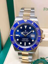 Rolex Submariner-AUTOMATIC-Blue Gold/Silver Luxury Edition 41 mm