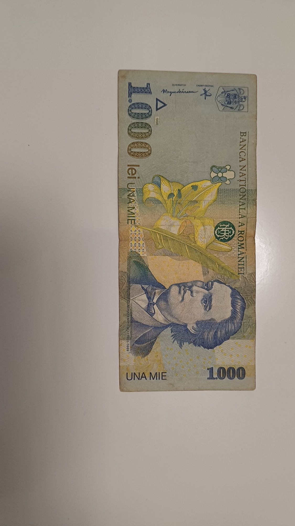 Bancnota 1000 lei Eminescu
