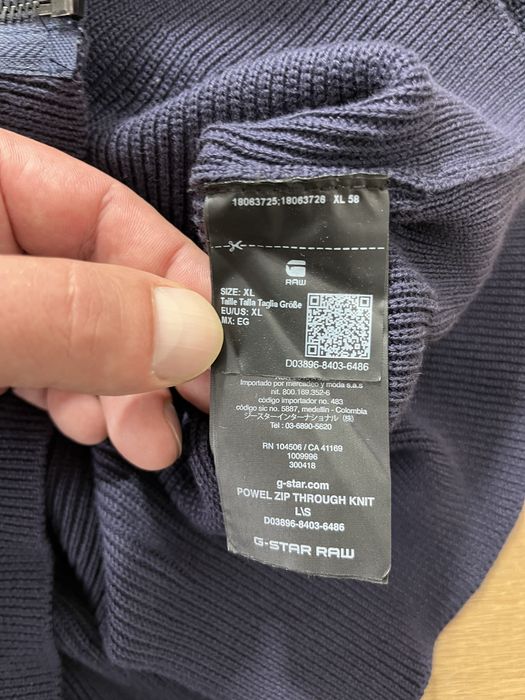 G-star Raw Pawel Zip Through Knit размер XL