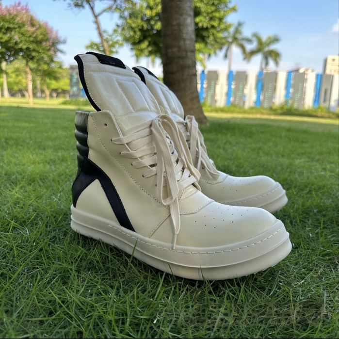 Rick Owens GeoBasket White & Black