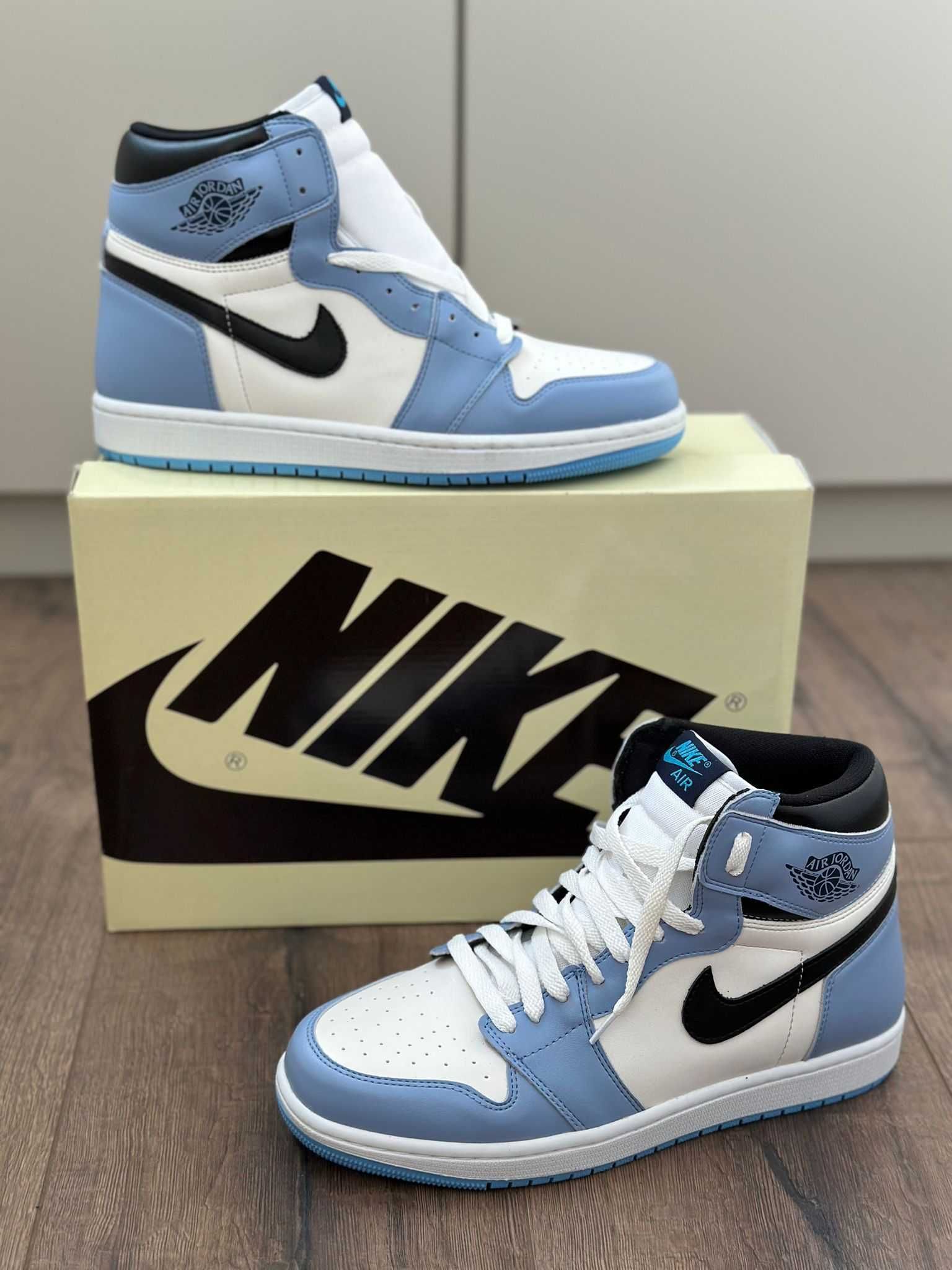 Adidasi NIKE Air JORDAN 1 OG - University Blue l Produs NOU cu Cutie