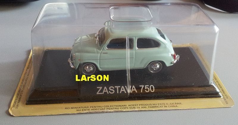 Macheta Zastava 750 Fica (Fiat 600)- DeAgostini Masini de Legenda 1/43