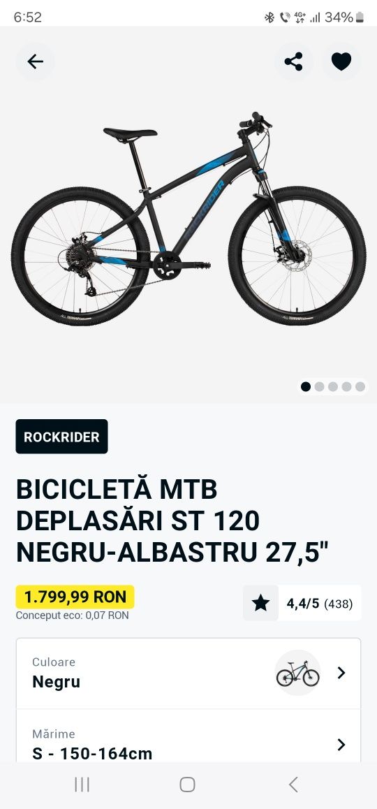 Bicicleta RockRider ST 120