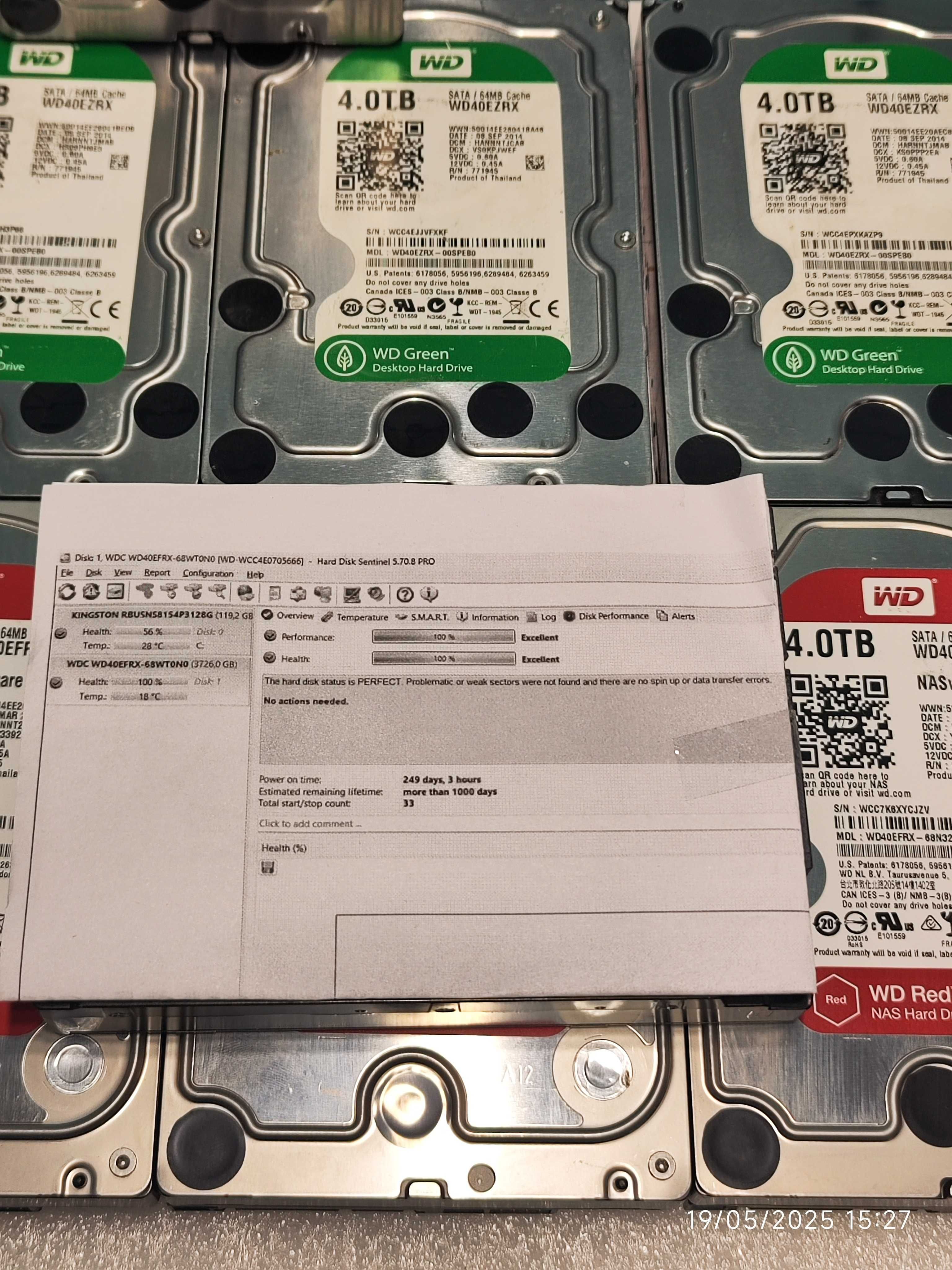 WD Green / Red HDD 4TB - Хард диск за компютър / DVR - NVR