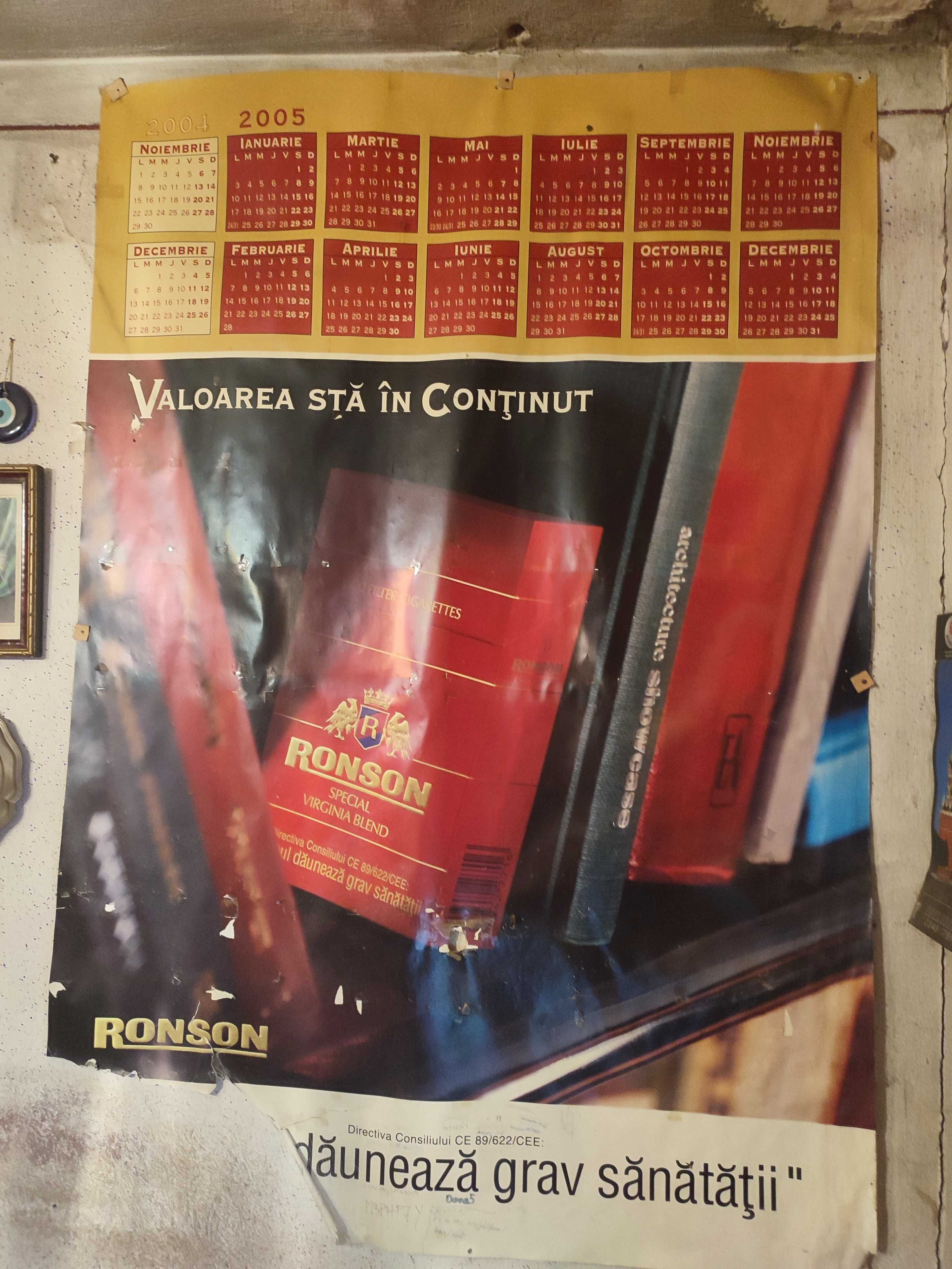 Poster-calendar 2005 cu RONSON, cu probleme
