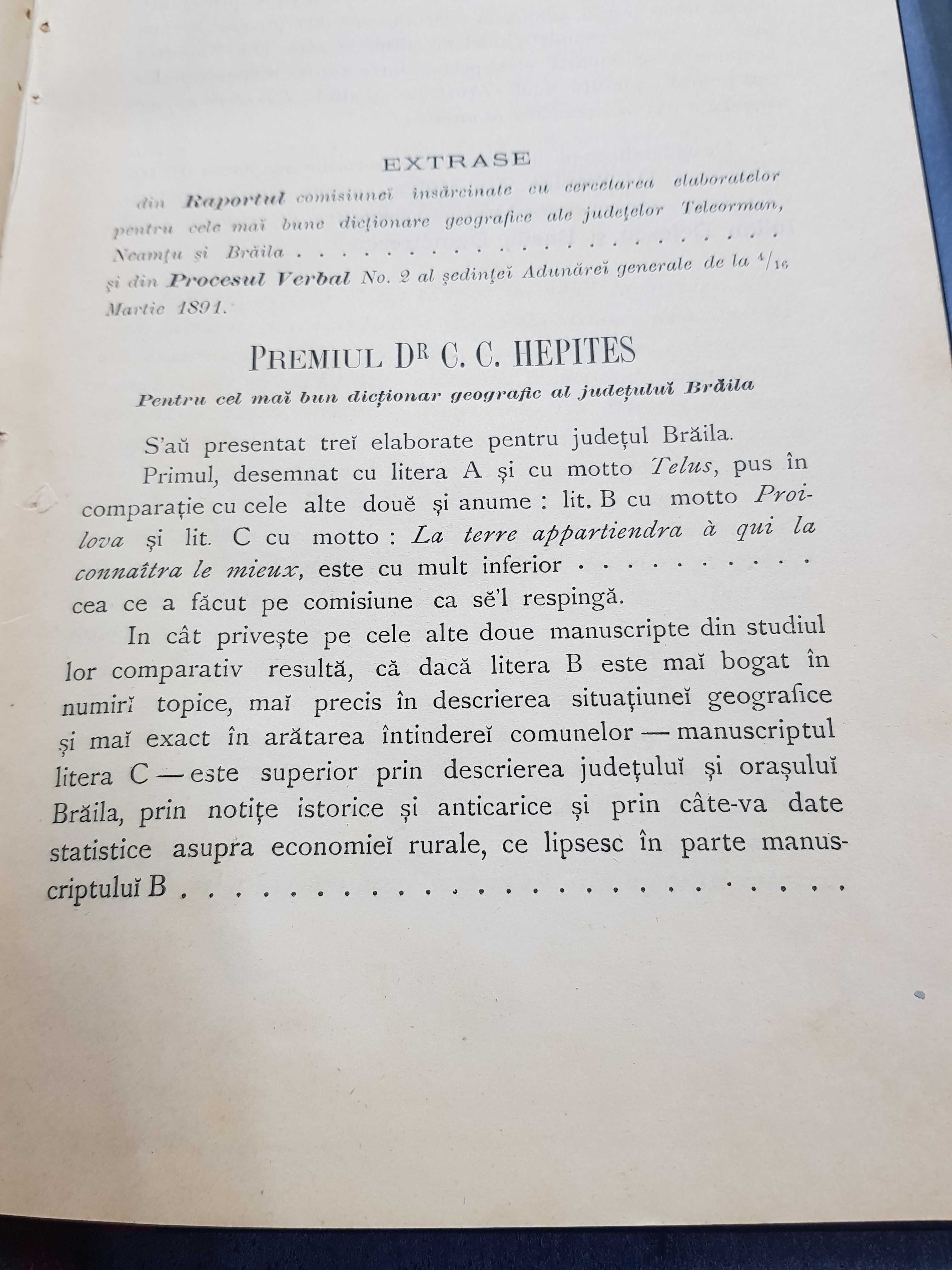 Dictionar geografic al județului Brăila , 1894