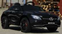 Masinuta electrica pentru copii Mercedes C63 AMG , Music player #Black