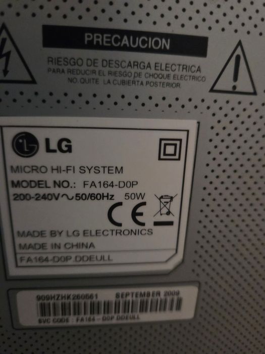 Vand sistem HI-FI LG