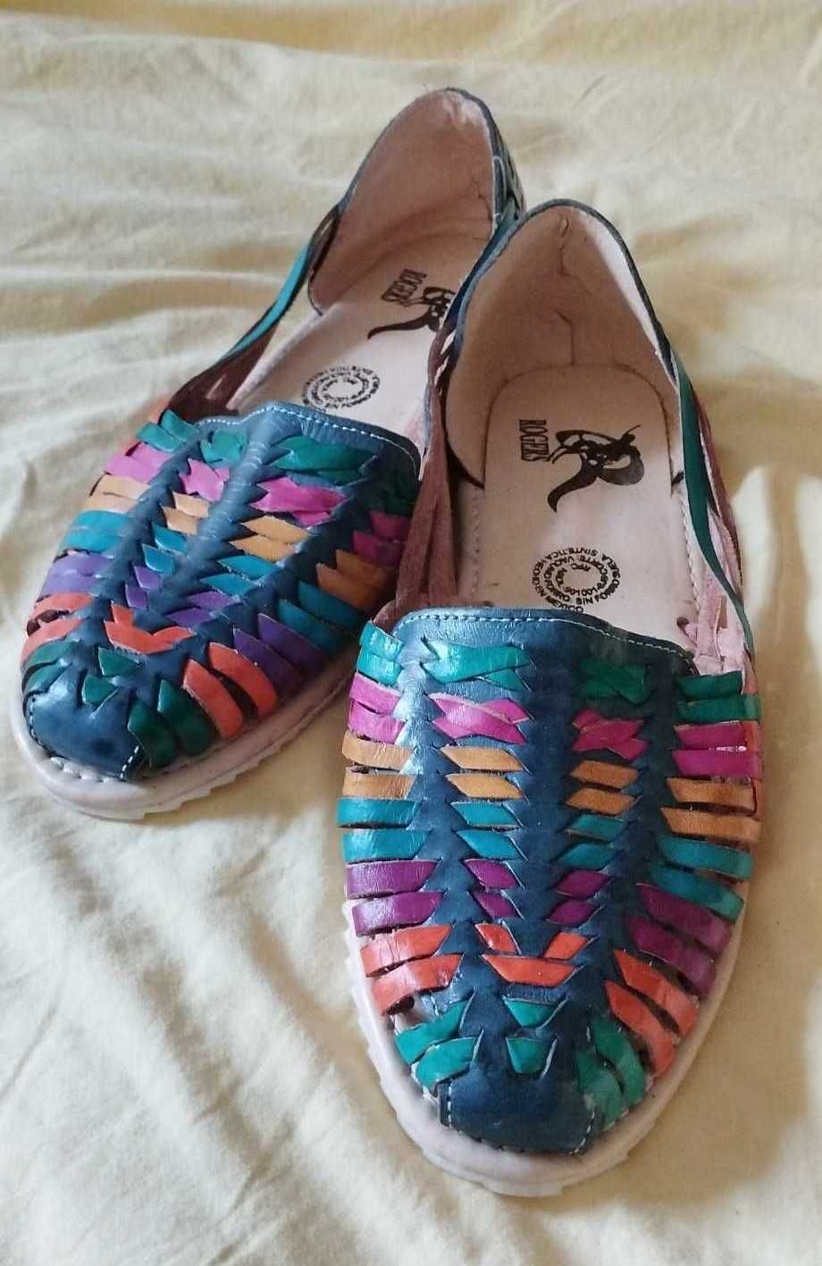 Espadrile de piele unicat