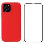 Iphone 13/14/15/16 PRO MAX Husa Liquid Alcantara Case + Folie Sticla C