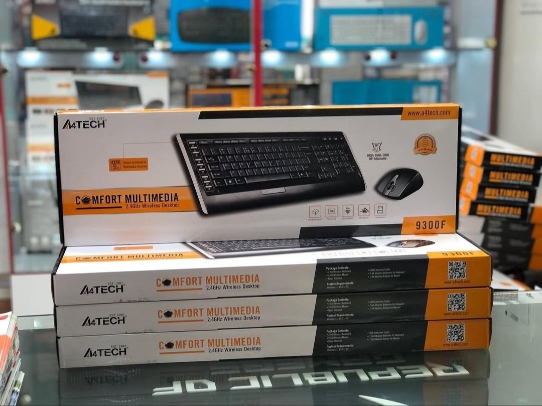 A4tech 9300f (2в1) Беспроводная Клавиатура и мышка/мышь